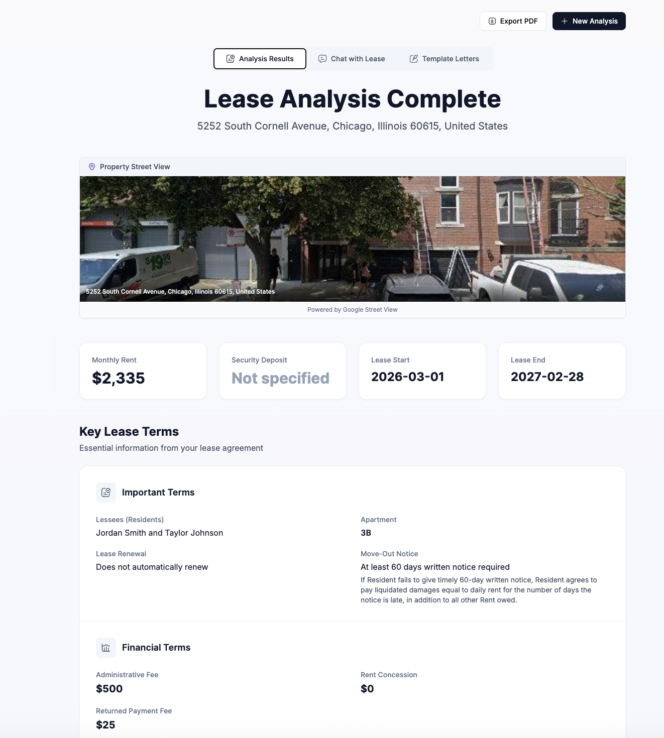 AI Lease Analysis